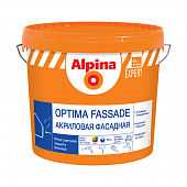 Краска в/д ALPINA Expert Optima Fassade для наружных работ, акриловая фасадная, База1  9л 54141
