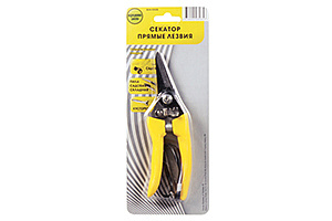 СЕКАТОР ЦВЕТОЧНЫЙ МИНИ ПРЯМЫЕ ЛЕЗВИЯ 170 ММ, ПЛАСТ. РУЧКИ С РЕМЕШКОМ (1/60)"FEONA" 004-0828 / AJ5015