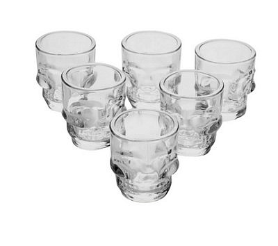 Набор стопок Briverr ЧЕРЕП 6 штук 50мл BR2013