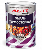 Эмаль термостойкая MASTER PRIME серебро 0,8кг 