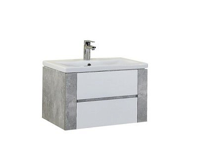 Тумба подвесная Стоун 70.13 Ателье светлое без раковины /Оника/ 107066 без раковины