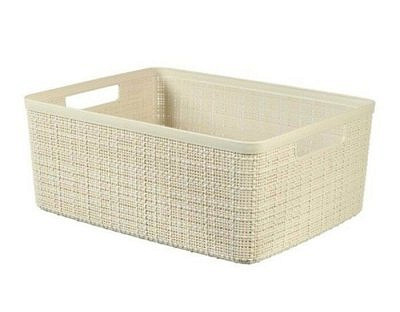 Корзина JUTE M 12л кремовая