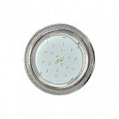 GX53 H4 DL3901 св-к Круг под Стеклом Белый блеск/хром 38x106 FW53GRECB (10!) Ecola 