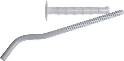 Кронштейн универсальный 7,5х165мм+дюбель круглый (пара)