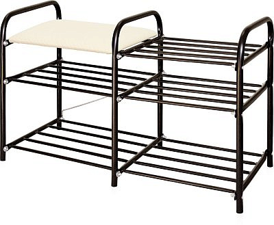 Этажерка "ЛЮКС-3" 3-х ярусн. разборная 50х33х80см слон.кость