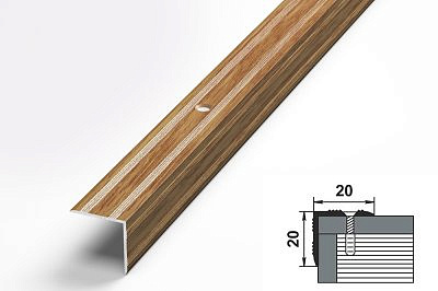 Профиль угловой ПУ05 дуб универсал 20*20*1350