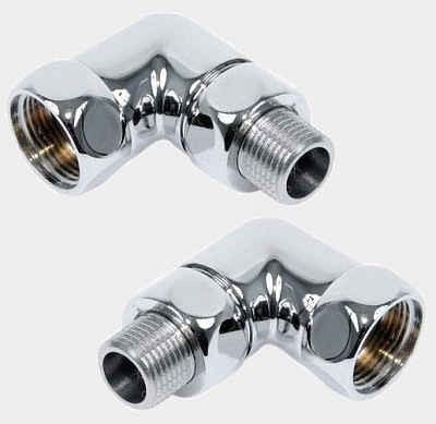 Уголок для п/сушителя 3/4*1/2 г/ш со сгоном хром (пара)