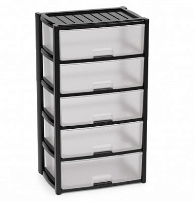 Комод "Колорит" 5-ти секционный широкий  черный М8764