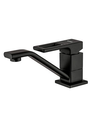 Смеситель для раковины Gappo G4517-6 чёрный.