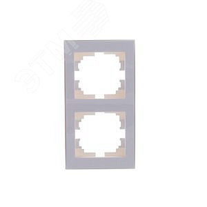 Рамка 2 места , вертикальная , белая 703-0202-152 