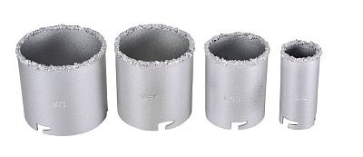 Набор коронок алмазных по керамике 33-73мм