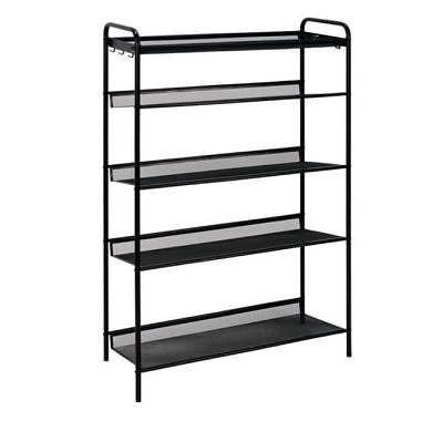 Подставка для обуви "ЖЕНЕВА 25" 5 полок (650*270*1060мм) черный ПДО Ж25 Ч
