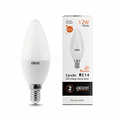 Лампа Gauss LED Candle EL 12W/3000K Е14 110х38 матовая, пластик/алюм. 