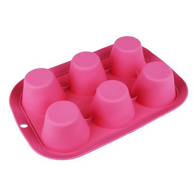 Форма для выпечки SATOSHI Алион 6 ячеек d28,8x19,8х3см силикон 856-109