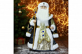 Дед Мороз "В синей шубе и с ремешком, с посохом" 30х50 см 6939420