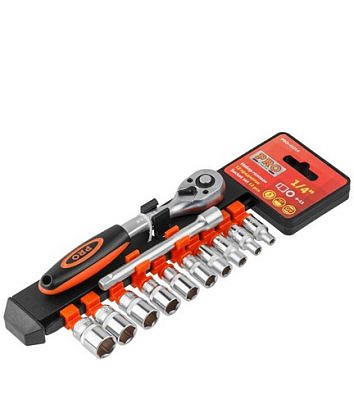 Набор головок 1/4 4-13мм.12 предметов  PRO STARTUL PRO-41214