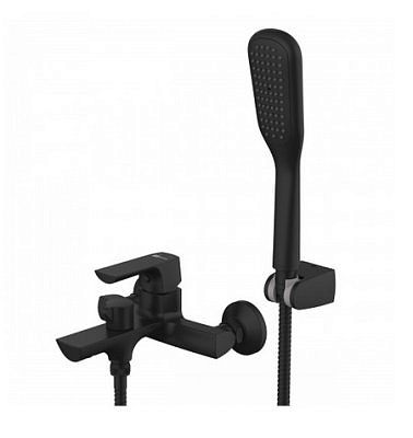 Смеситель для ванны Lemark Ursus однорычажный короткий излив черный LM7214BL