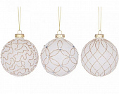 НАБОР ШАРОВ ИЗ 3-Х ШТ КОЛЛЕКЦИЯ "БЛЕСК" ДИАМЕТР=8CM  862-451