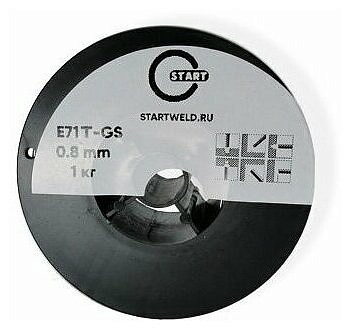 Проволока сварочная Solaris FLUX E71T-GS 0,8мм(сварка без газа)катушка 1 кг 