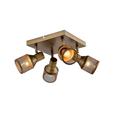 Спот Toplight SILVIA 3750Y-04AB античная бронза  Е14, 4*40W