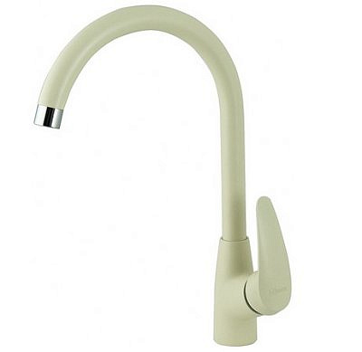 Смеситель для кухни LM0405PSH Linara с высоким поворотным изливом, шампань Lemark