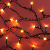 Гирлянда электрическая СНОУ БУМ вьюн 14м, 180 LED, шампань, постоянное свечение, ПВХ зеленый., 220В, 50Гц 384-163 