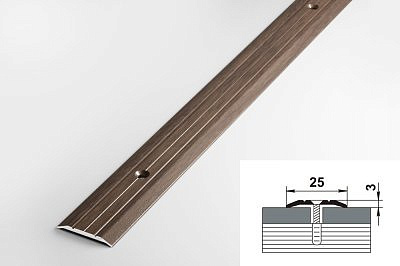 Профиль ПС01 дуб мокко 25*1350