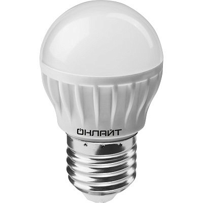  Светодиодная лампа Онлайт LED G45  8w/2.7K E27 71626