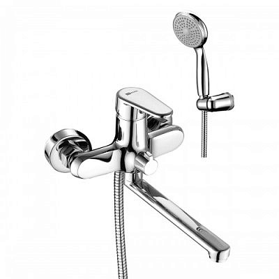Смеситель для ванны Lemark LM0317C Point с плоским изливом