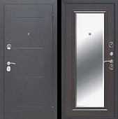 Входная дверь Стандарт Линии Антик серебро/Венге (зеркало) 860 левая