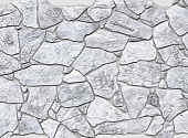 Панель ПВХ Камень "Дикий серый" (992х648мм) 0,6 мм 