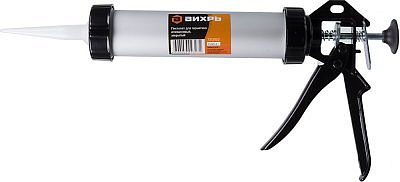 Пистолет для герметика алюминиевый закрытый Вихрь 4606059023272