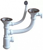 Сифон для моек Alpine 3 1/2" двойной CH 141-07-01