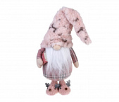 Сувенир-фигура интерьерная в виде гнома, 20x14x55см, полиэстер, арт.24 СНОУ БУМ 140-024