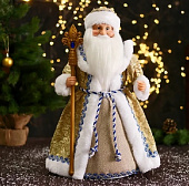 Дед Мороз "В золотой шубе, с посохом" 22х50 см 6939415