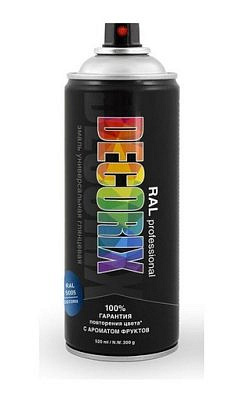 Эмаль аэрозольная RAL PROFESSIONAL DECORIX сигнальный синий RAL 5005 520мл 
