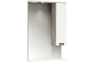 Шкаф-зеркало Оника Харпер 58.01 белый глянец правый 205849