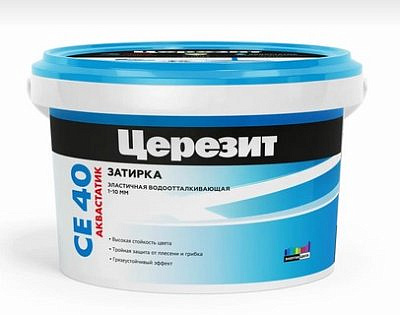 Затирка Церезит  эластичная водоотталкивающая СЕ 40/2 Розовый №34 (2кг)
