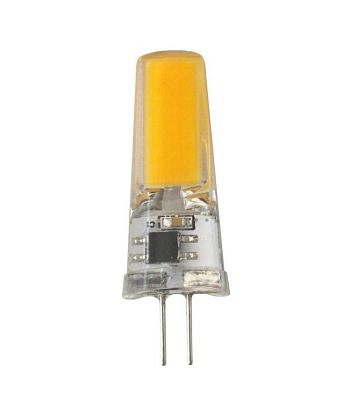 Лампа светодиодная G4 12V 7W 2700K 15х46 COB силикон BL5 цена за 1 штуку 661440 General 