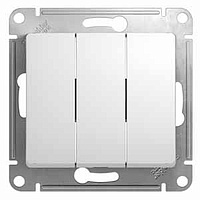 Механизм выключателя 3-клавиши  белый SchE GSL000131