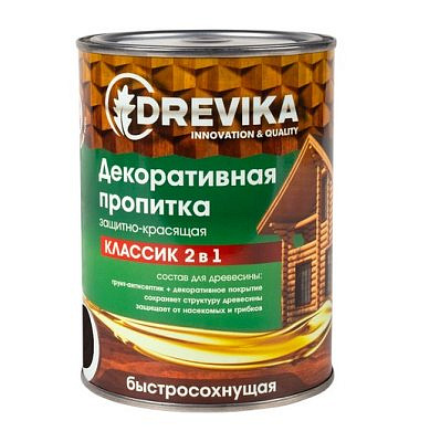DREVIKA  Пропитка декоративная Классик 2в1 палисандр 0,75л