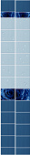 Панель ПВХ Капли росы синий (2,7х0,25м) (2шт)