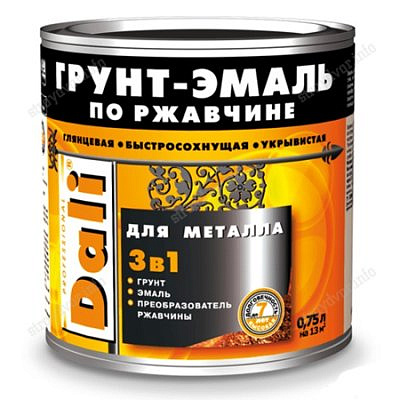 Грунт-эмаль по ржавчине Dali 3 в 1 Водная синь (RAL 5021) 0,75л