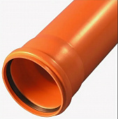 Труба канализ. ММП ПП L=3,0м  Ду110 оранжевая 3,2 мм.