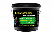 Краска ВД Novatech Facadework фасадная 15кг 