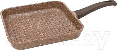Сковорода гриль Гардарика ТМ Алтай 26*26см АП с бронзовой крошкой 1426-07