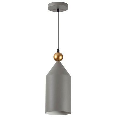 Светильник подвесной Сонекс 4092/1 PENDANT ODL19 375 серый/золотой Е27 1*40W BOLLI