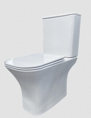 Унитаз-компакт BLISSAN Prestige Rimless безободковый с сиденьем дюропласт микролифт,быстросъемное BL-0623-PR