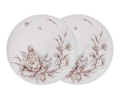 НАБОР ТАРЕЛОК ОБЕДЕННЫХ LEFARD 'WHITE FLOWER" 2 ШТ. 25,5 СМ 415-2238