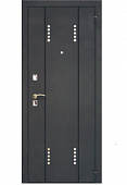 Входная дверь Нео 2 Атрацит черный /Тренд Альберо беж. бронза 960 левая